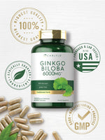 Load image into Gallery viewer, Ginkgo Biloba 6000mg | 200 Capsules
