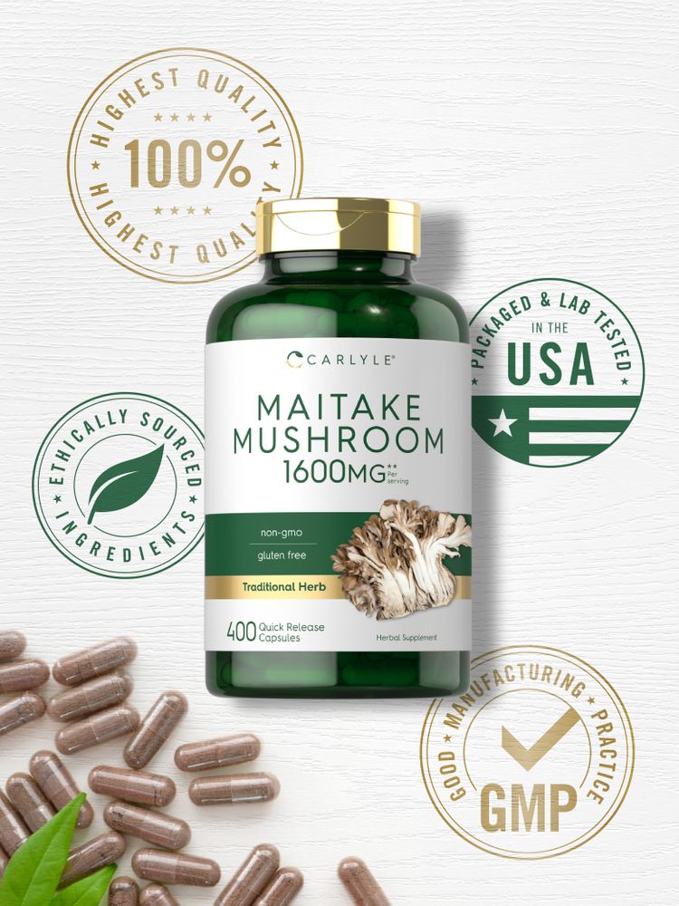 Maitake Mushroom 1600mg | 400 Capsules