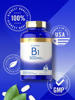 Load image into Gallery viewer, Vitamin B-1 500mg | 200 Caplets
