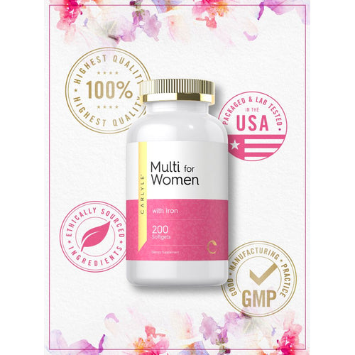 View 5 Multivitaminas para Mujeres | 200 Cápsulas Blandas