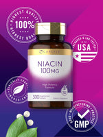 Load image into Gallery viewer, Niacin 100mg | 300 Tablets
