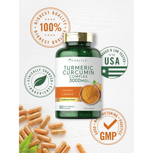View 5 Complesso di Curcumina di Curcuma | 180 Capsule