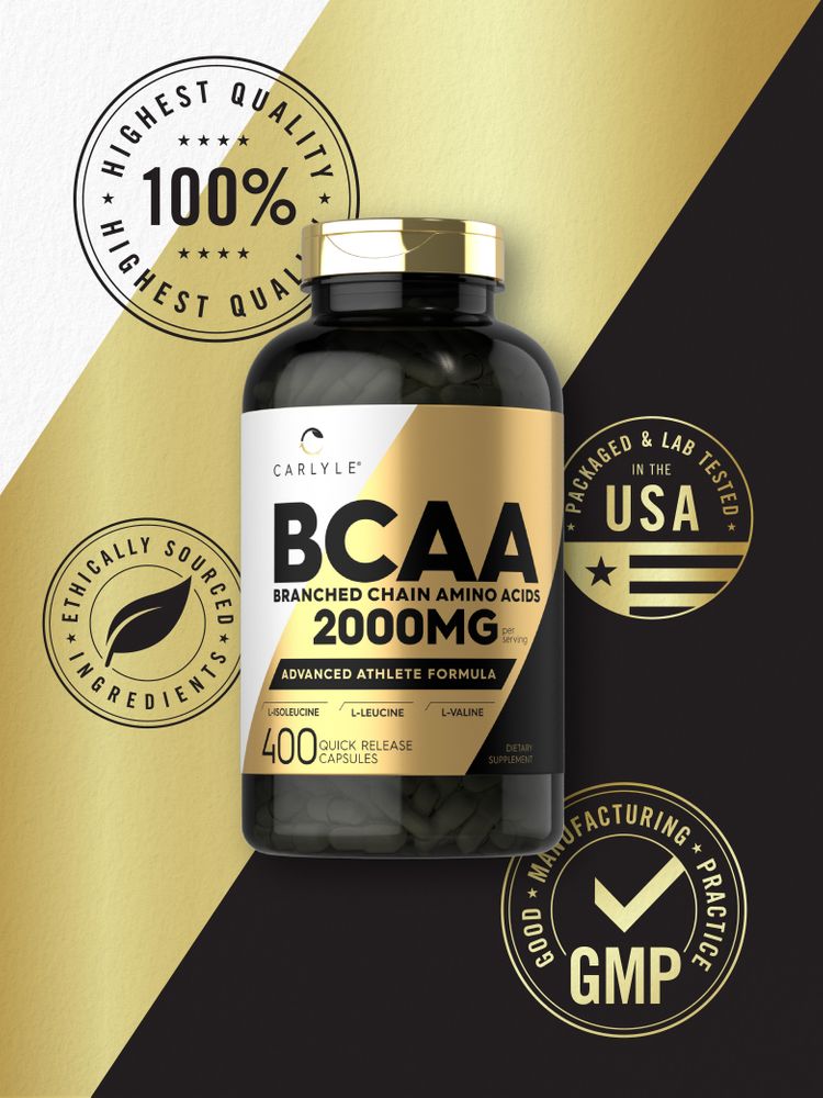 BCAA 2000mg par portion | 400 Capsules