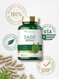 Sage 1600mg | 180 Capsules