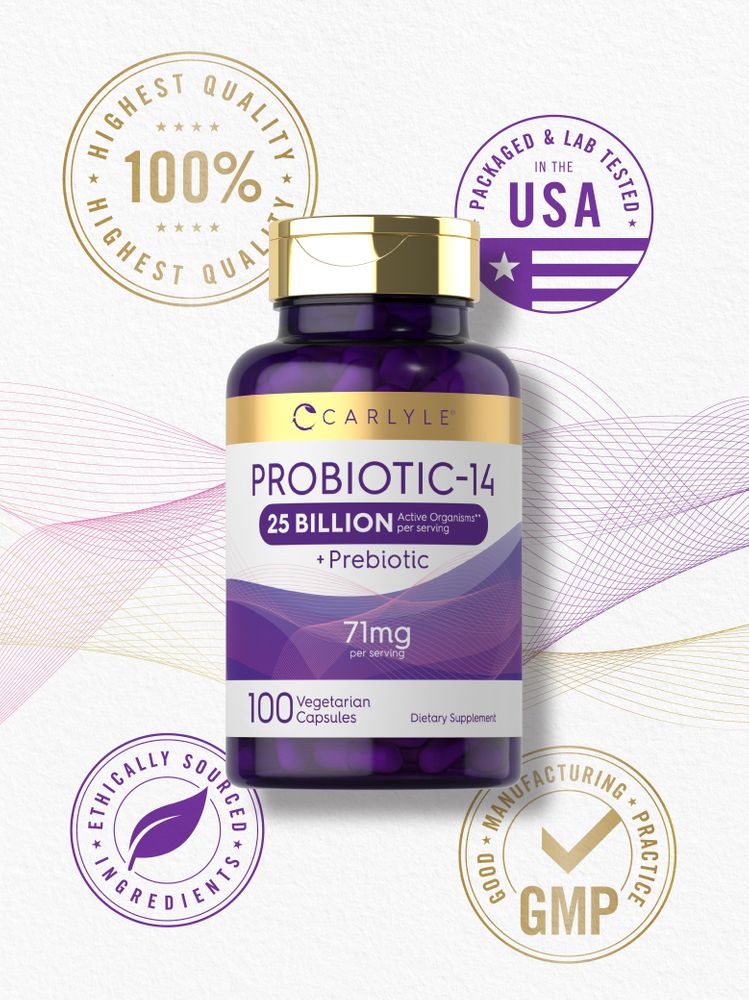 Pre & Probiotics 25 Billion CFU per serving | 100 Capsules