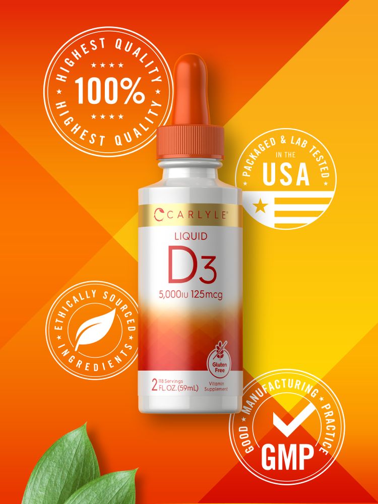 Vitamine D-3 5000UI | 2oz Liquide