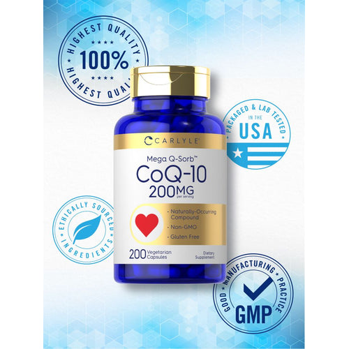 View 5 Co Q10 200mg por porção | 200 Cápsulas