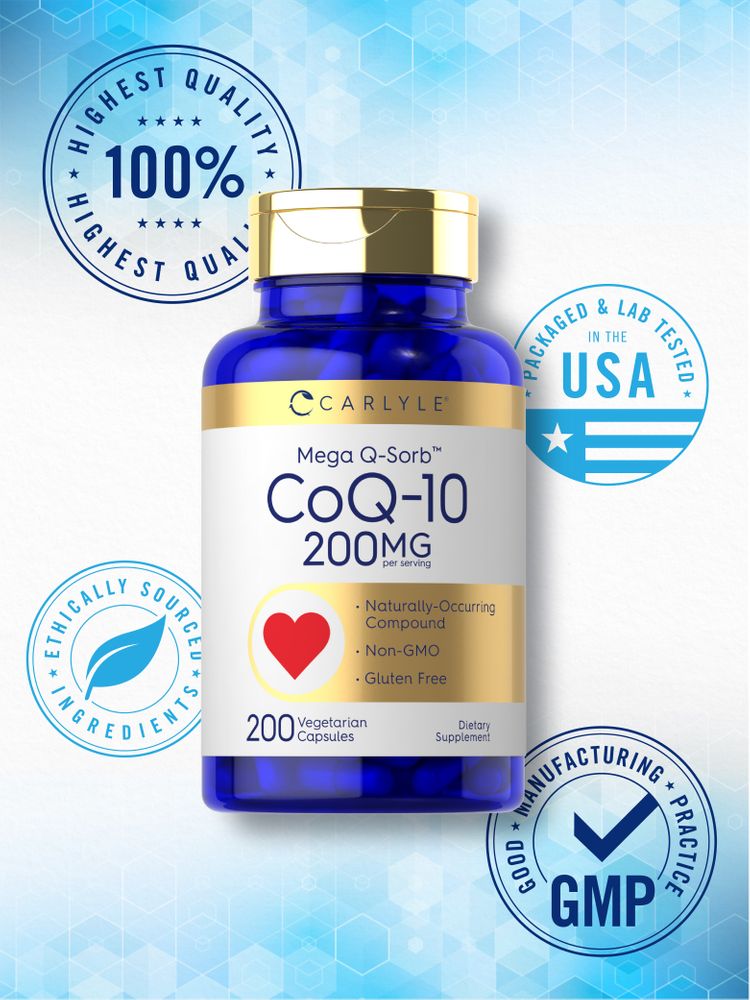 Co Q10 200mg por porção | 200 Cápsulas