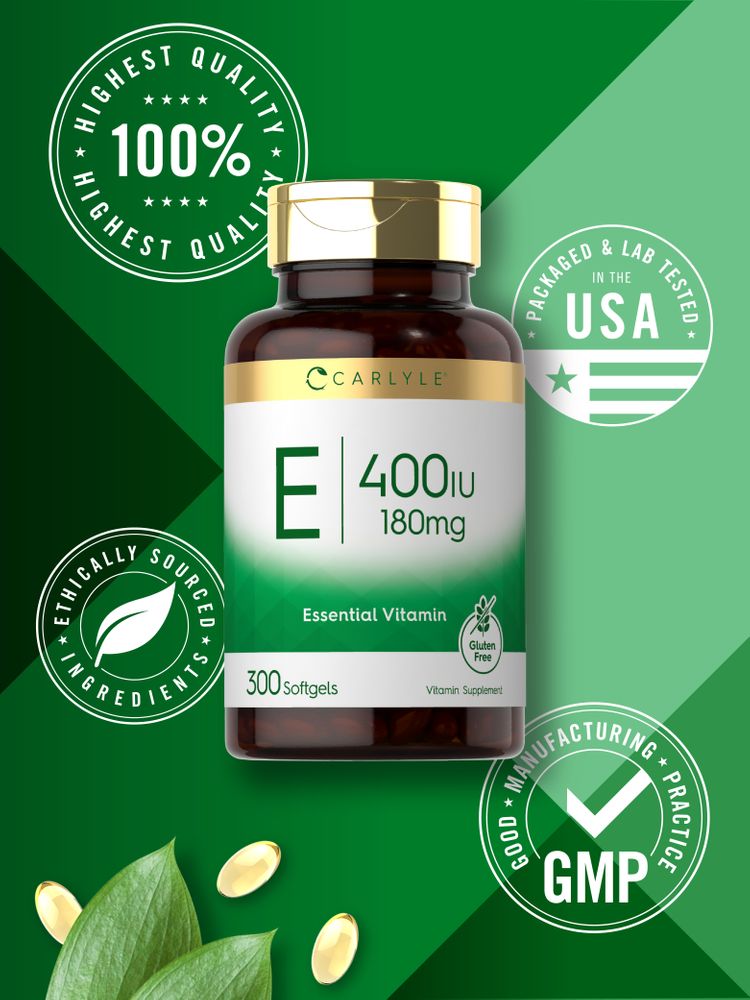 Vitamin E 180mg | 300 Softgels