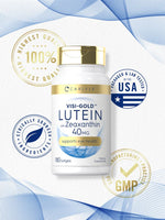 Load image into Gallery viewer, Lutein 40mg with Zeaxanthin | 180 Softgels
