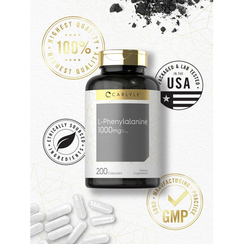 View 5 L-Phenylalanine 1000mg per serving | 200 Capsules