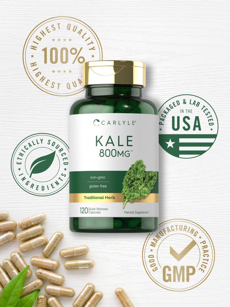 Kale Extract 800mg | 120 Capsules