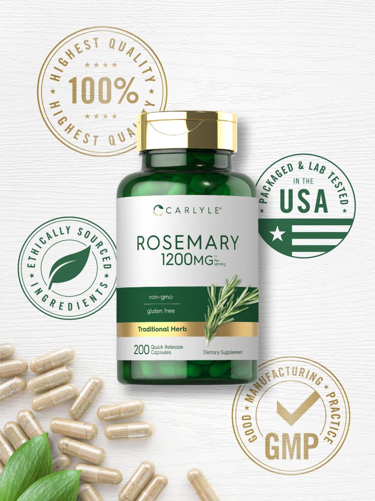 Rosemary Extract 1200mg per serving | 200 Capsules