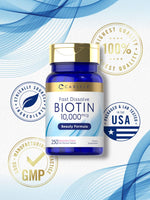 Load image into Gallery viewer, Biotin 10,000mcg | 250 Fast Dissolve Tablets

