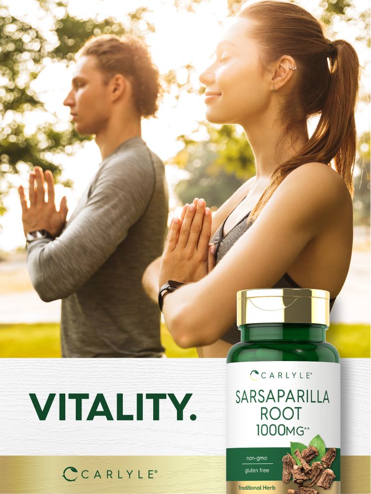 Sarsaparilla Root 1000mg | 120 Capsules