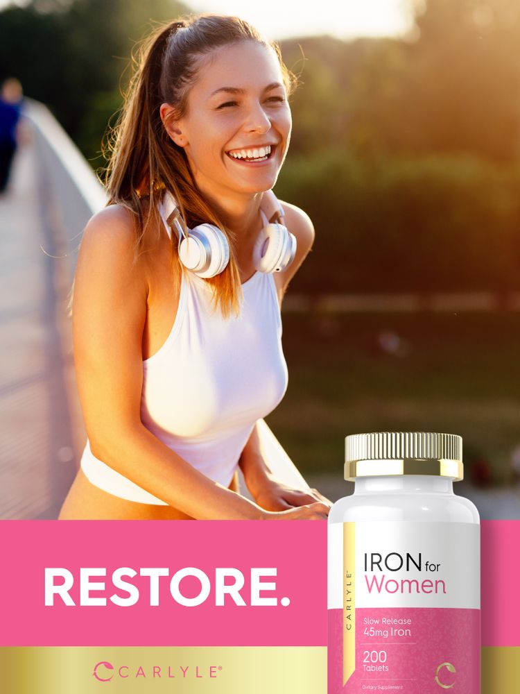 Iron for Women 45mg | 200 Tablets