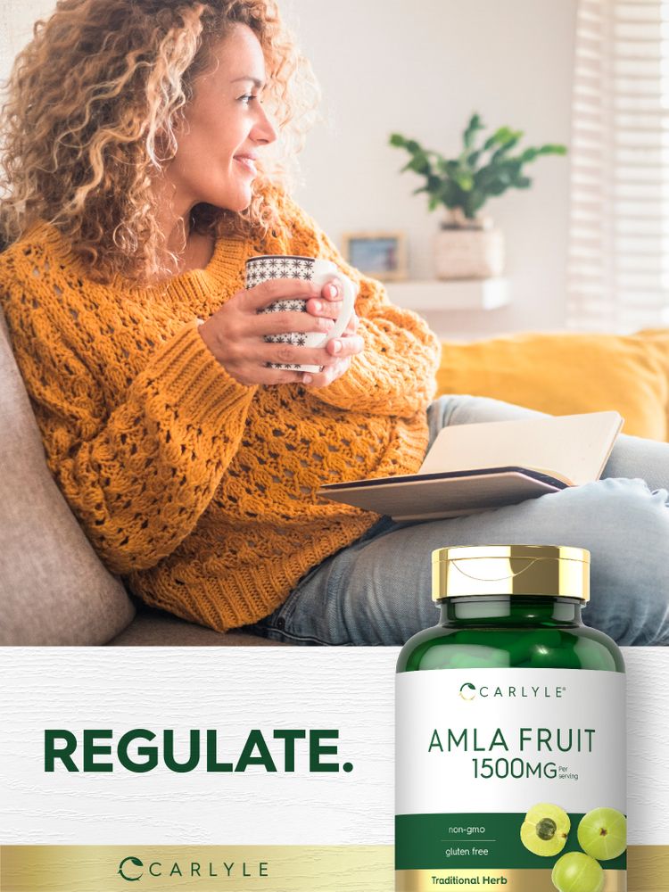 Fruta de Amla 1500mg por porción | 120 Cápsulas Blandas