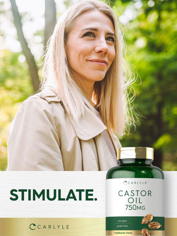 Castor Oil 750mg | 200 Softgels