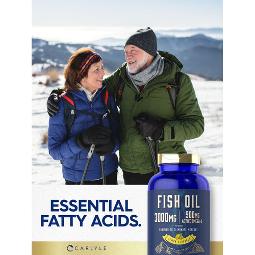 View 6 Aceite de Pescado 3000mg con Omega-3 900mg por porción | 200 Cápsulas Blandas