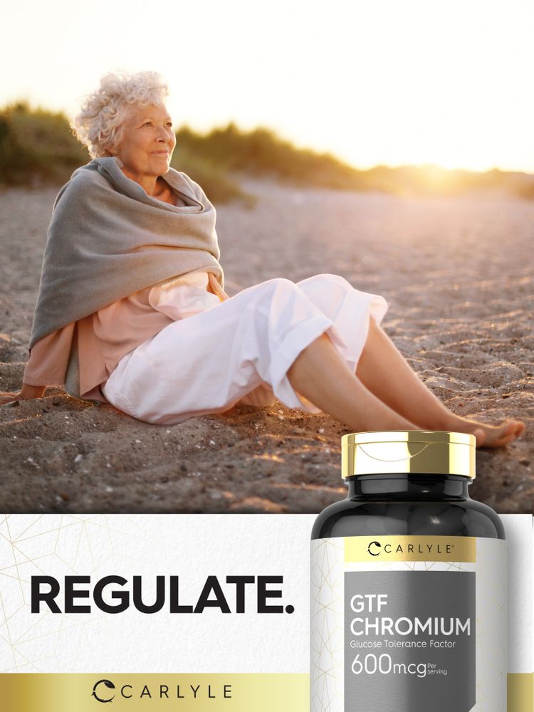 GTF Chromium 600mcg per serving | 250 Capsules