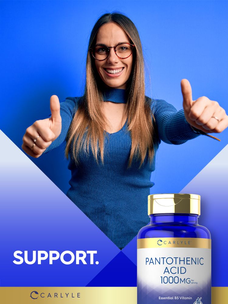 Pantothensäure 1000mg pro Portion | 100 Kapseln