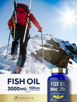 Load image into Gallery viewer, Fish Oil 3000mg | 900mg Omega 3 | 90 Softgels | Lemon Flavor
