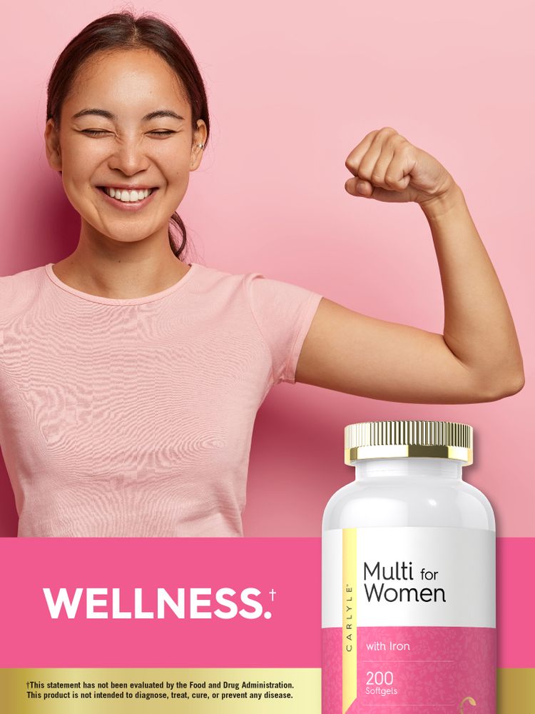 Multivitamínico para Mulheres | 200 Cápsulas Gelatinosas